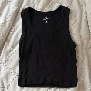 Hollister Women's Jet Black Tank Top